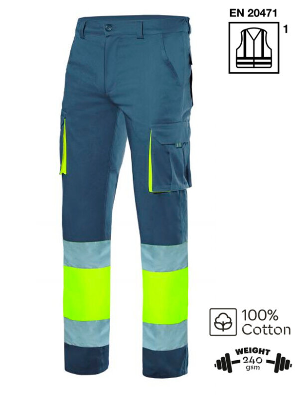 PANTAL&Oacute;N A.V. BICOLOR  ALGOD&Oacute;N 240 Grms.  VELILLA 303007