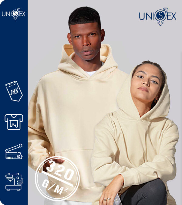 SUDADERA CAPUCHA ESPECIAL OVERSIZE 80% ALGOD&Oacute;N-JHK SWKNGOVER