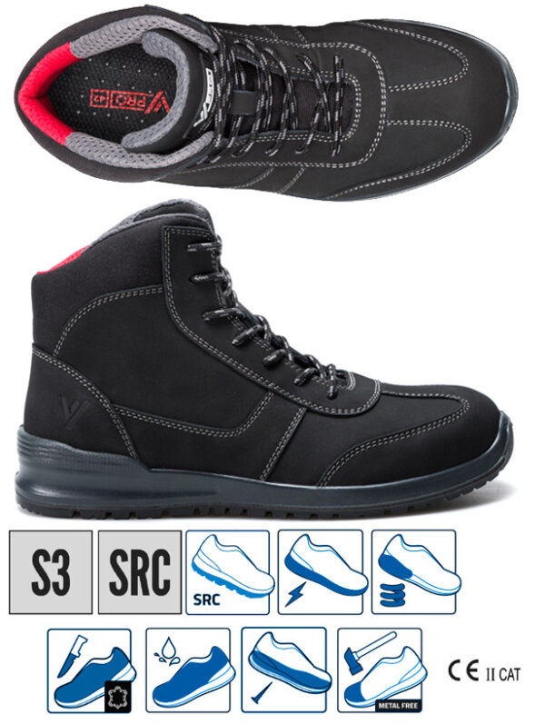 BOTA DE SEGURIDAD FLUX 707005K  VELILLA