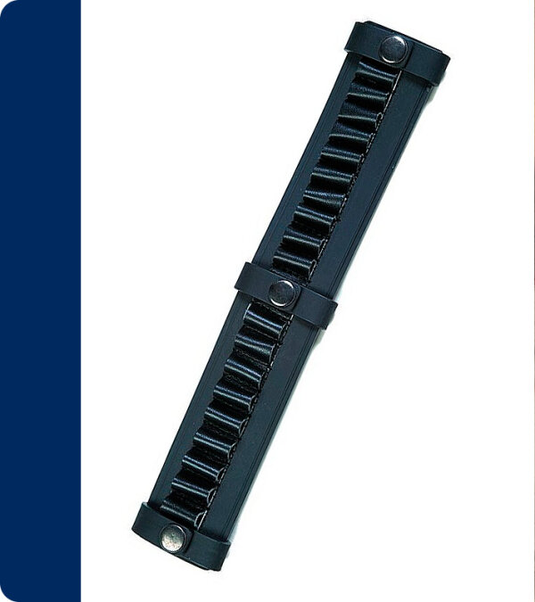 CANANA DE PIEL PARA 19 BALAS BROCHE DE NIQUEL LINEA SECURITY TEXTIL-R &Eacute;LITE 613