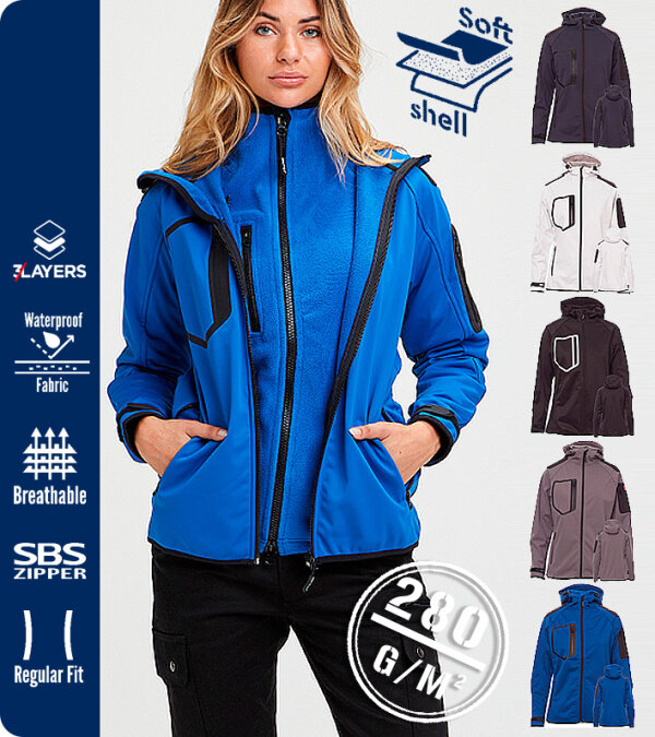 CHAQUETA MUJER SOFT SHELL 280 Grms.  EXTREME LADY PAYPER