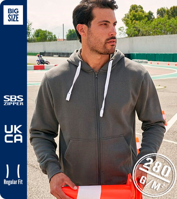 SUDADERA CAPUCHA CREMALLERA ENTERA  70% ALGOD&Oacute;N - PORTLAND PAYPER