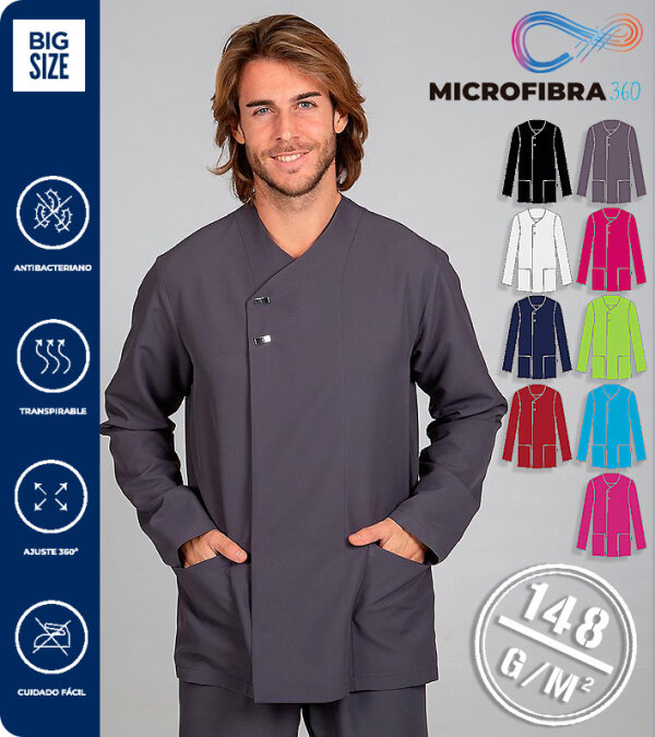 CASACA HOMBRE MICROFIBRA ANTIBACTERIANA MANGA LARGA 148 Grms. GARYS FABIAN 615600