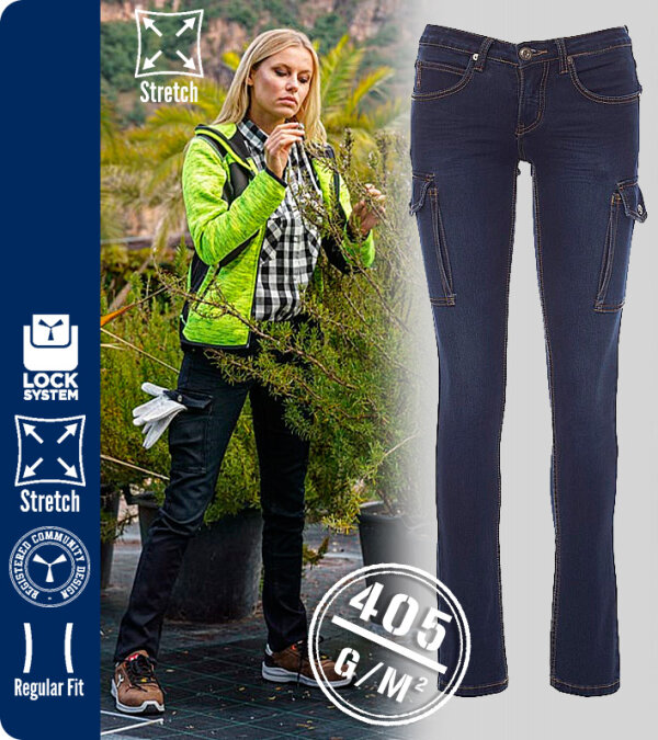 PANTAL&Oacute;N VAQUERO EL&Aacute;STICO MUJER 405Grms. -HUMMER LADY PAYPER
