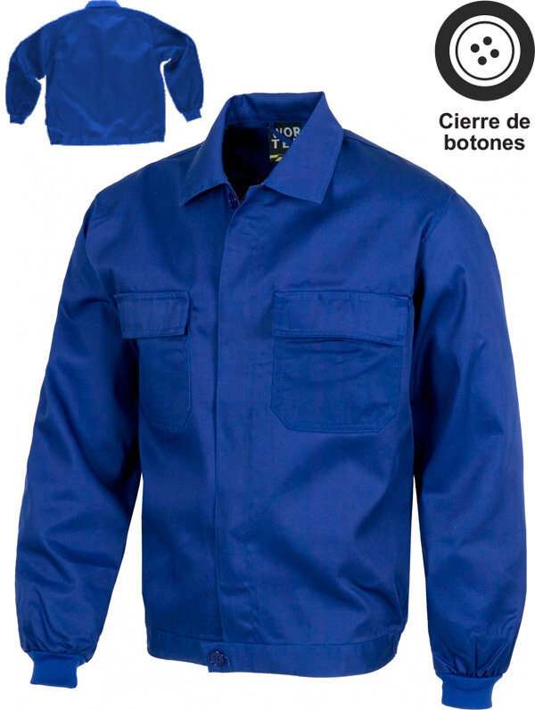 CAZADORA CUELLO CAMISERO BOTONES OCULTOS 200 Grms WORKTEAM B1103