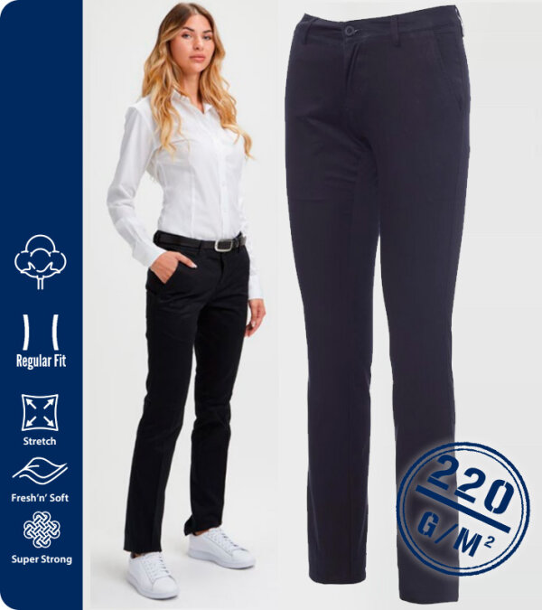 PANTAL&Oacute;N LIGERO VERANO MUJER  STRETCH ALGOD&Oacute;N 220Grms. CLASSICS LADY/ HSEAS PAYPER