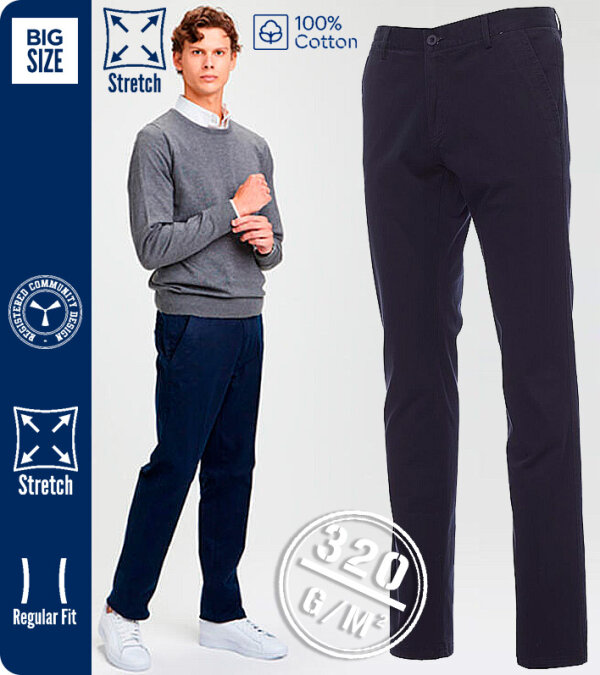 PANTAL&Oacute;N HOMBRE ALGOD&Oacute;N EL&Aacute;STICO 320Grms. - CLASSICS PAYPER