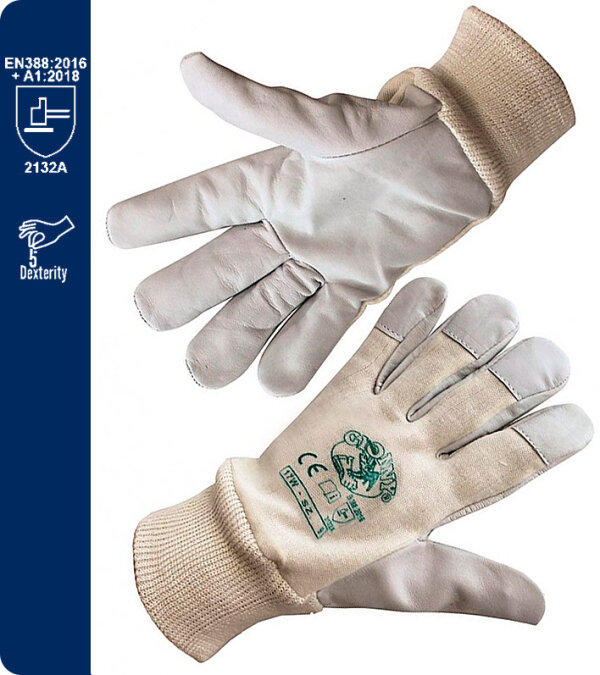 GUANTES PIEL 17W PAYPER. PACK 10 pares
