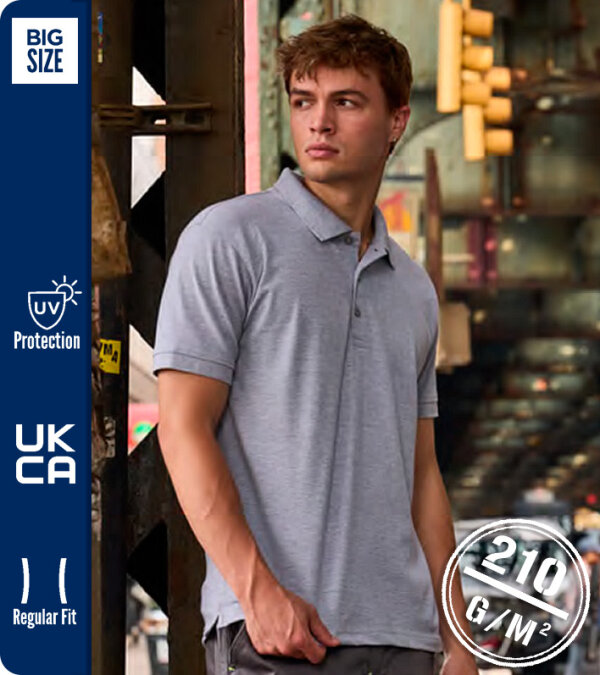 POLO POLI&Eacute;STER RECICLADO Y ALGOD&Oacute;N HOMBRE MANGA CORTA 210Grms. VENICE PRO PAYPER