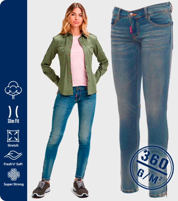 PANTAL&Oacute;N VAQUERO EL&Aacute;STICO MUJER 360Grms. LAS VEGAS PAYPER