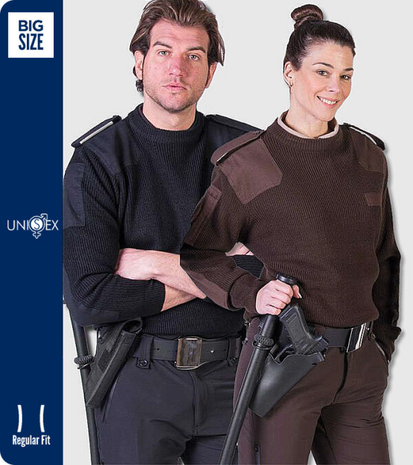 JERSEY VIGILANTE UNISEX CUELLO CAJA CHATARRERAS DESMONTABLES CON REFUERZOS TEXTIL-R 303