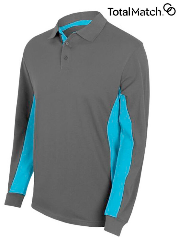 POLO BICOLOR DE MANGA LARGA VELILLA 105514