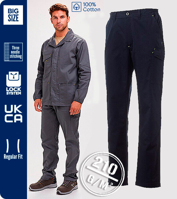 PANTAL&Oacute;N MULTIBOLSILLOS ALGOD&Oacute;N 210 Grms.  POWER SUMMER PAYPER