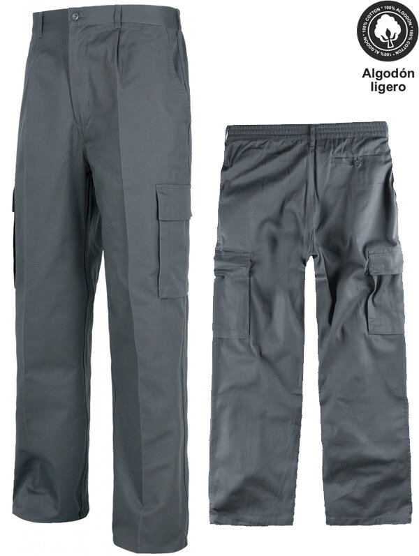 PANTALON RECTO 100% ALGOD&Oacute;N 230 Grms WORKTEAM B1456