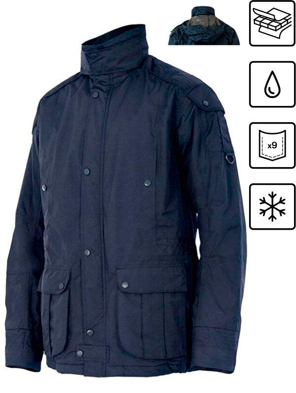 PARKA ACOLCHADA IMPERMEABLE MULTIBOLSILLOS VELILLA 206002