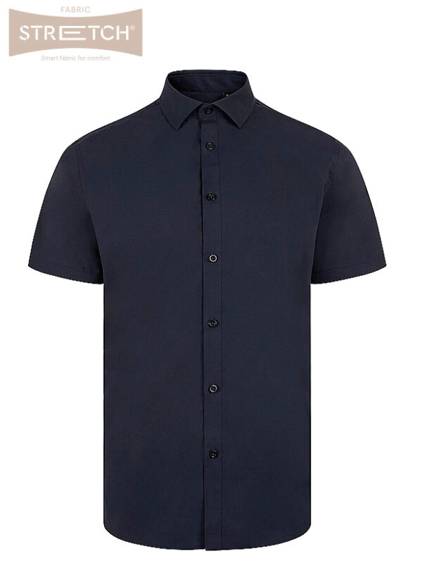 CAMISA HOMBRE TEJIDO EL&Aacute;STICO STRETCH MANGA CORTA VELILLA 405016S