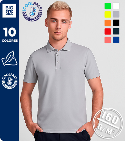POLO T&Eacute;NICO MANGA CORTA MICRO BIRD EYE - MUKUA BOGAN PS160U